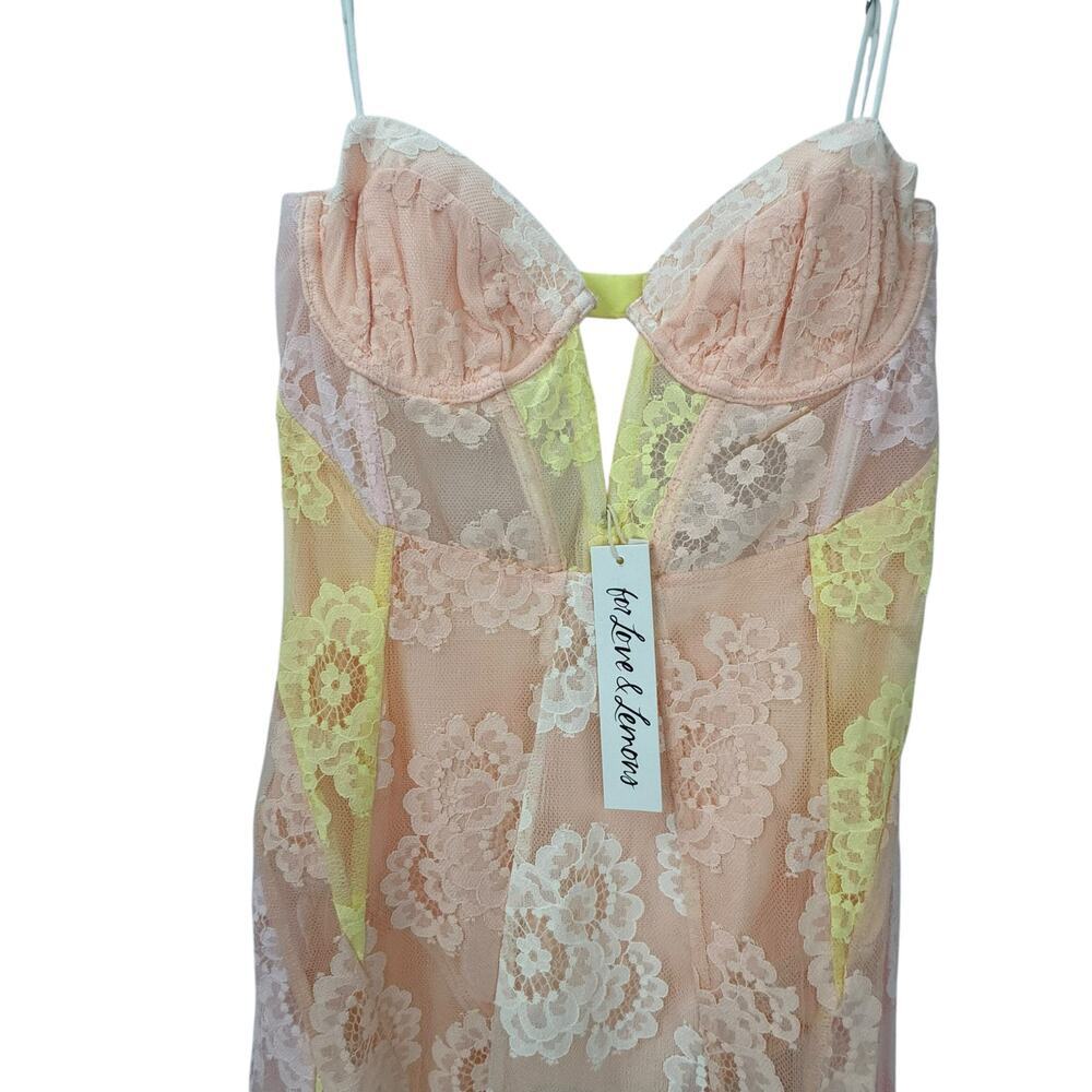 For Love & Lemons Women's Blossom Maxi Dress Sleeveless Multicolor Size XS NWT - Picture 8 of 13